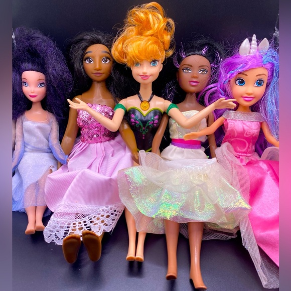 Disney & Sparkle Girlz Mixed Bundle Dolls VGC - Picture 1 of 16